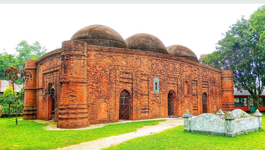 খেরুয়া মসজিদ: বগুড়ার শেরপুরে রড-সিমেন্ট ছাড়াই টিকে থাকা চারশো বছরের কারিগরি